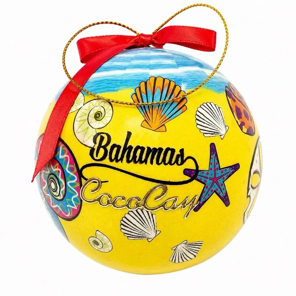 VTG Bahamas CocoCay Christmas Ornament Beach Shell Starfish Souvenir 4” Holiday